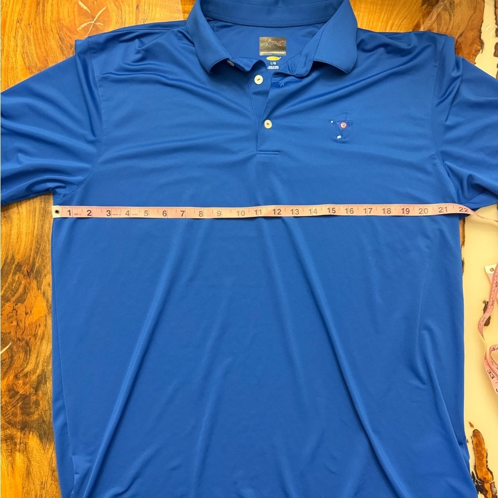 Greg Norman Play Dry Golf Polo Blue Men’s Large Performance Shirt - Picture 2 of 5